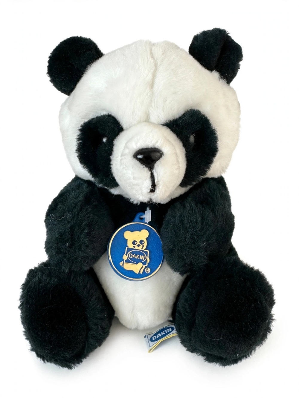 1985 Vintage Dakin Miyoni Panda Plush Stuffed Animal Black & White Small 7โ